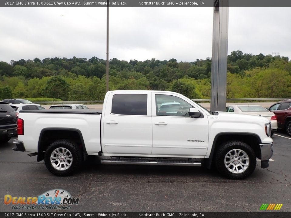 2017 GMC Sierra 1500 SLE Crew Cab 4WD Summit White / Jet Black Photo #5