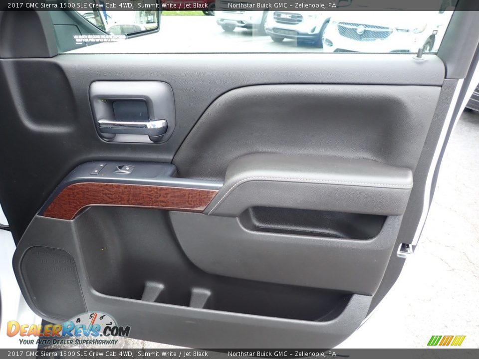 2017 GMC Sierra 1500 SLE Crew Cab 4WD Summit White / Jet Black Photo #6