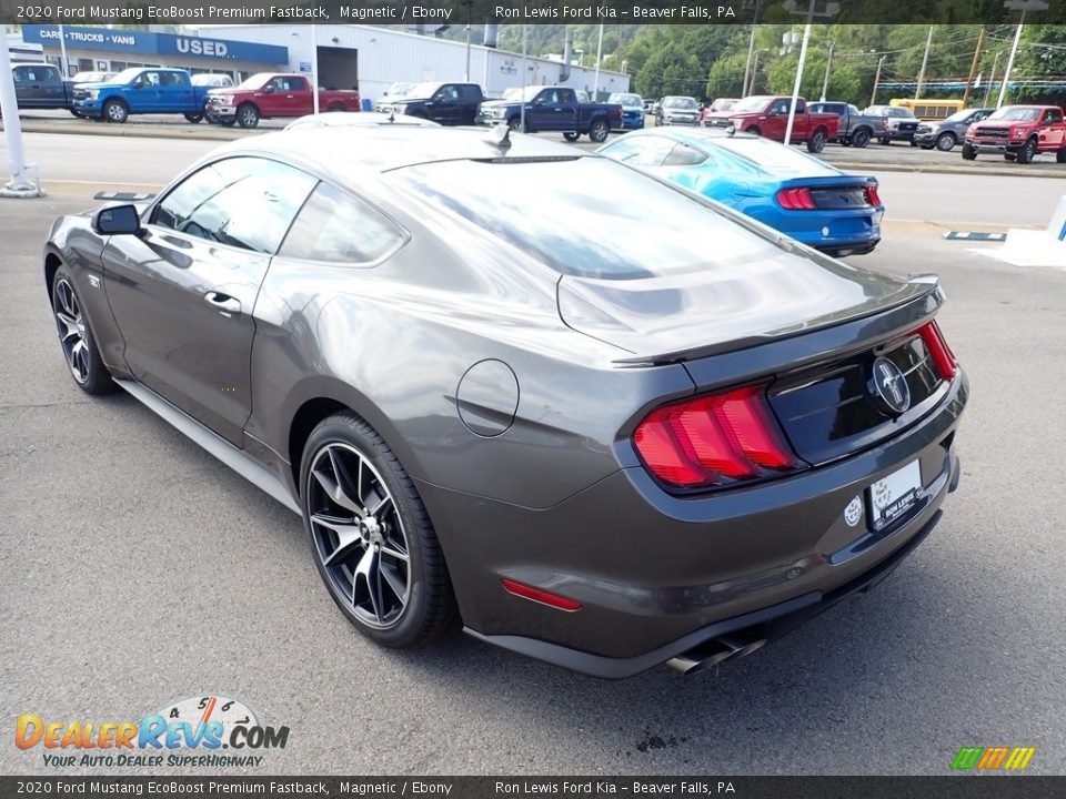 2020 Ford Mustang EcoBoost Premium Fastback Magnetic / Ebony Photo #7