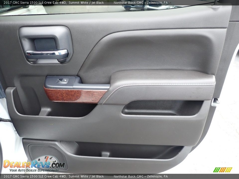 2017 GMC Sierra 1500 SLE Crew Cab 4WD Summit White / Jet Black Photo #7