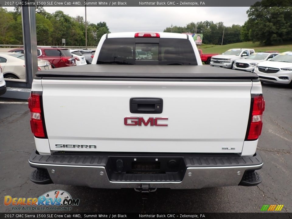2017 GMC Sierra 1500 SLE Crew Cab 4WD Summit White / Jet Black Photo #9
