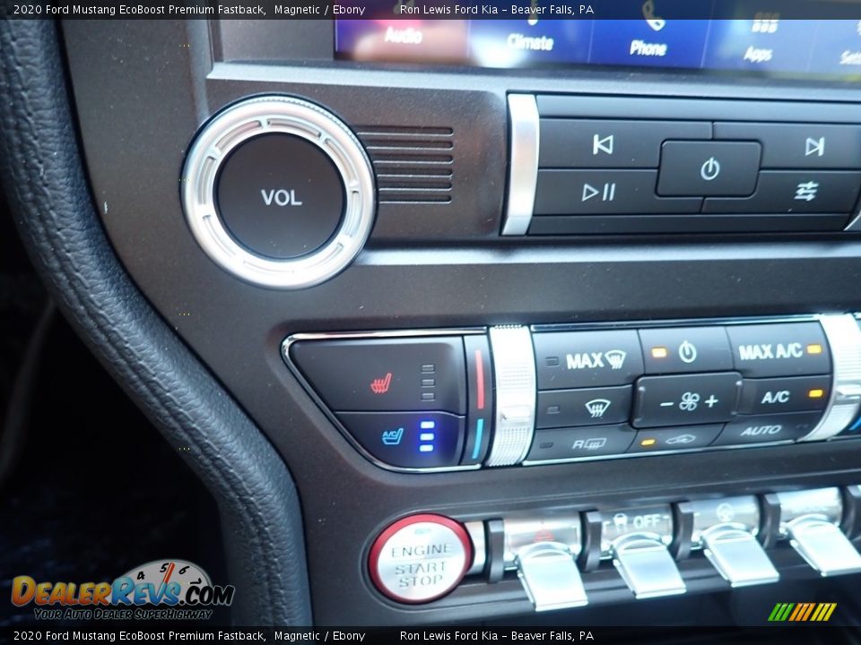 Controls of 2020 Ford Mustang EcoBoost Premium Fastback Photo #17