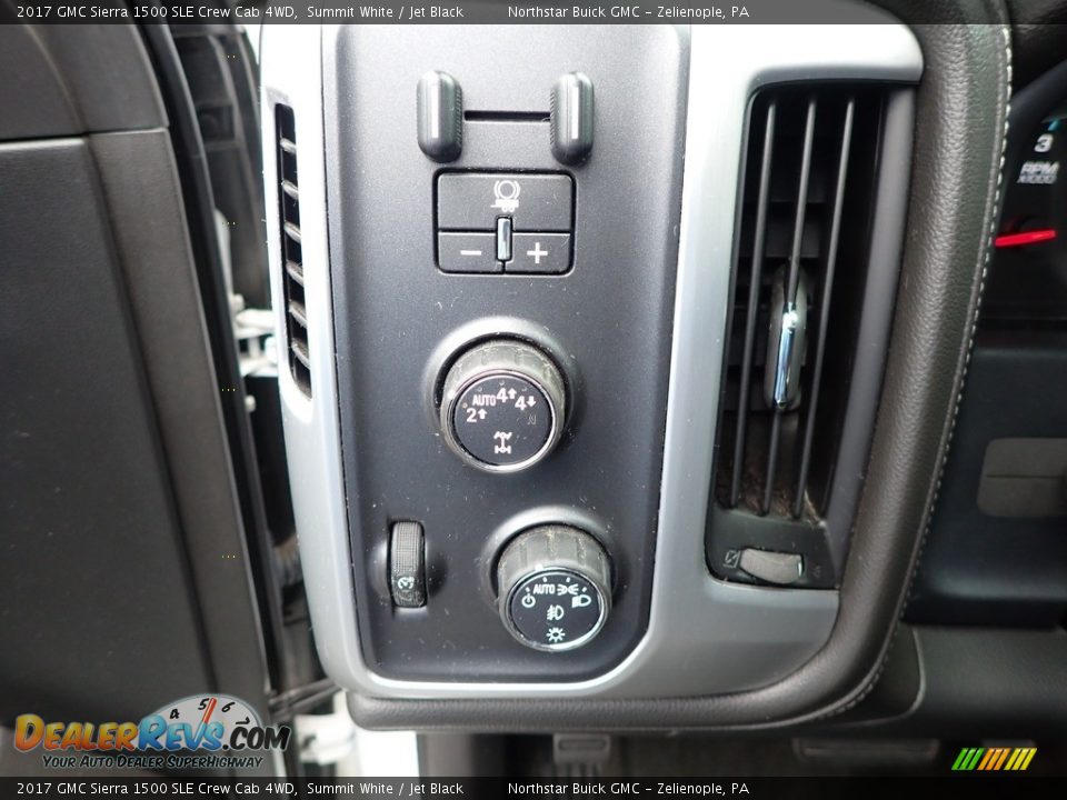2017 GMC Sierra 1500 SLE Crew Cab 4WD Summit White / Jet Black Photo #16