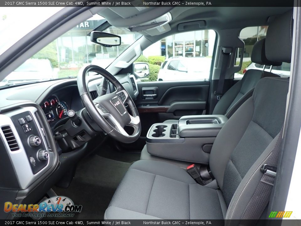 2017 GMC Sierra 1500 SLE Crew Cab 4WD Summit White / Jet Black Photo #17