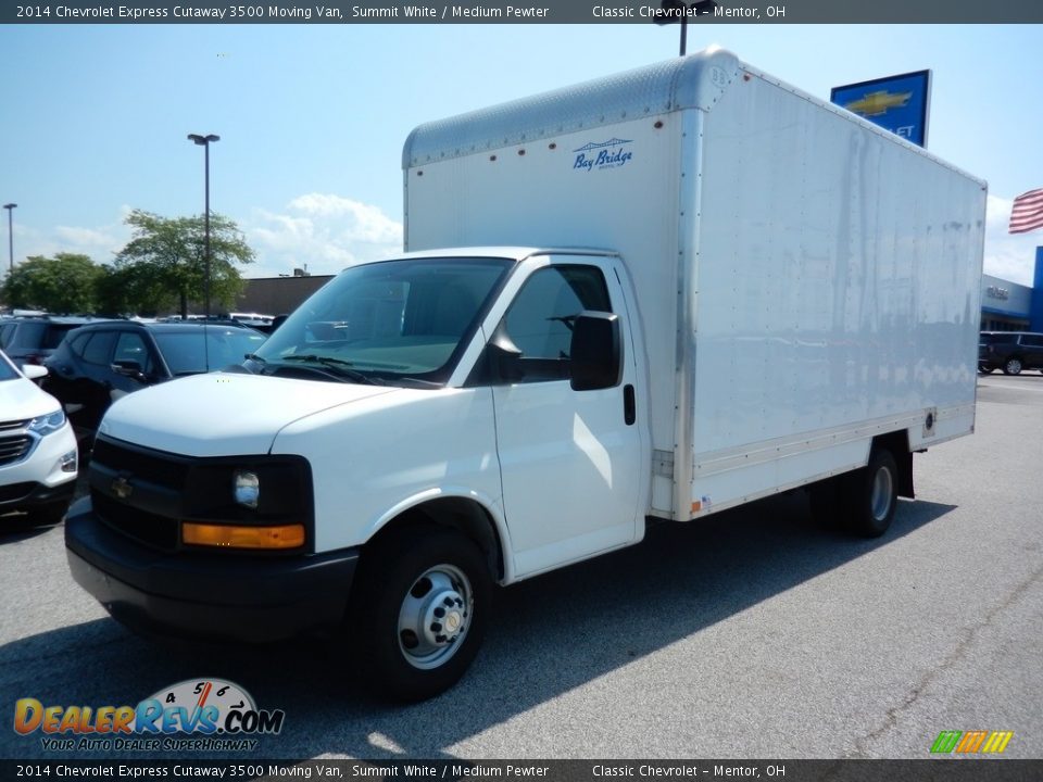 2014 Chevrolet Express Cutaway 3500 Moving Van Summit White / Medium Pewter Photo #1