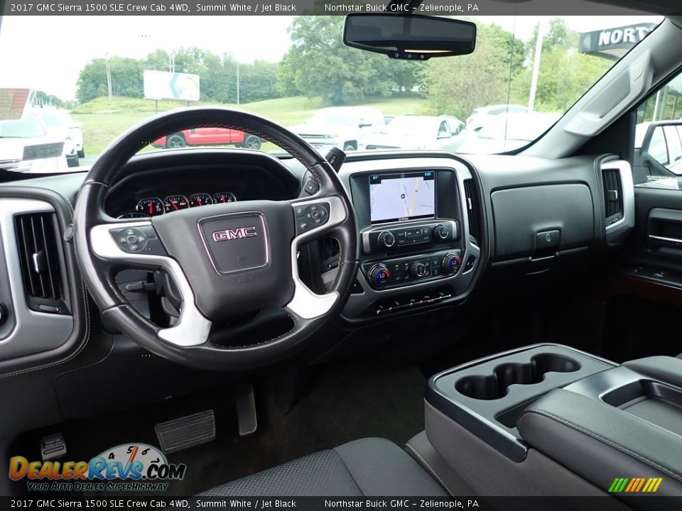 2017 GMC Sierra 1500 SLE Crew Cab 4WD Summit White / Jet Black Photo #19