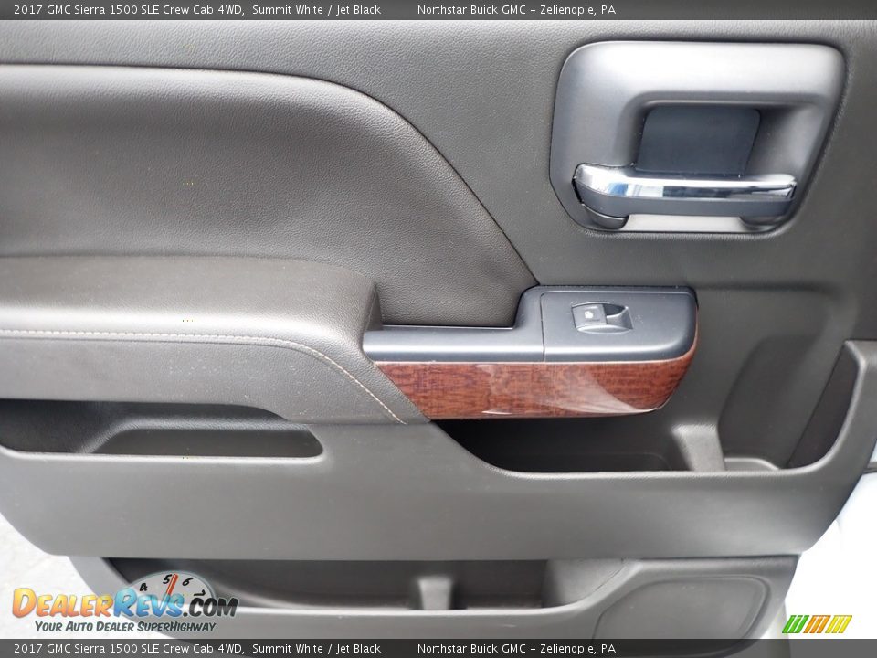 2017 GMC Sierra 1500 SLE Crew Cab 4WD Summit White / Jet Black Photo #20