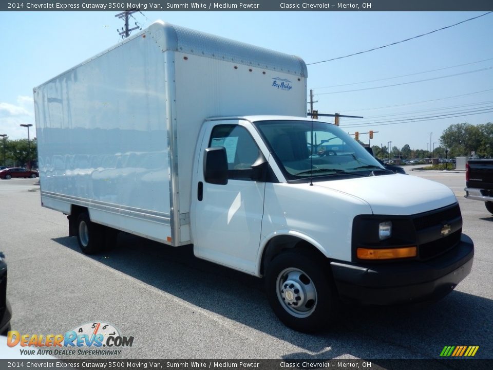 2014 Chevrolet Express Cutaway 3500 Moving Van Summit White / Medium Pewter Photo #3