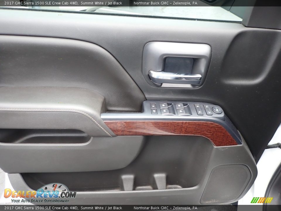 2017 GMC Sierra 1500 SLE Crew Cab 4WD Summit White / Jet Black Photo #21