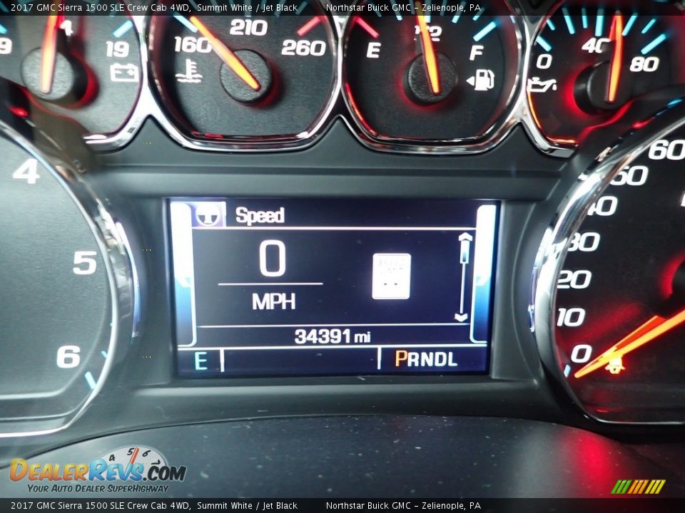 2017 GMC Sierra 1500 SLE Crew Cab 4WD Summit White / Jet Black Photo #30