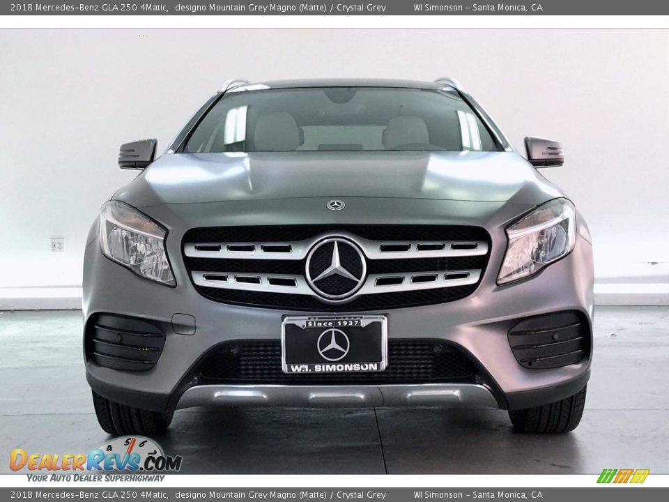 2018 Mercedes-Benz GLA 250 4Matic designo Mountain Grey Magno (Matte) / Crystal Grey Photo #2