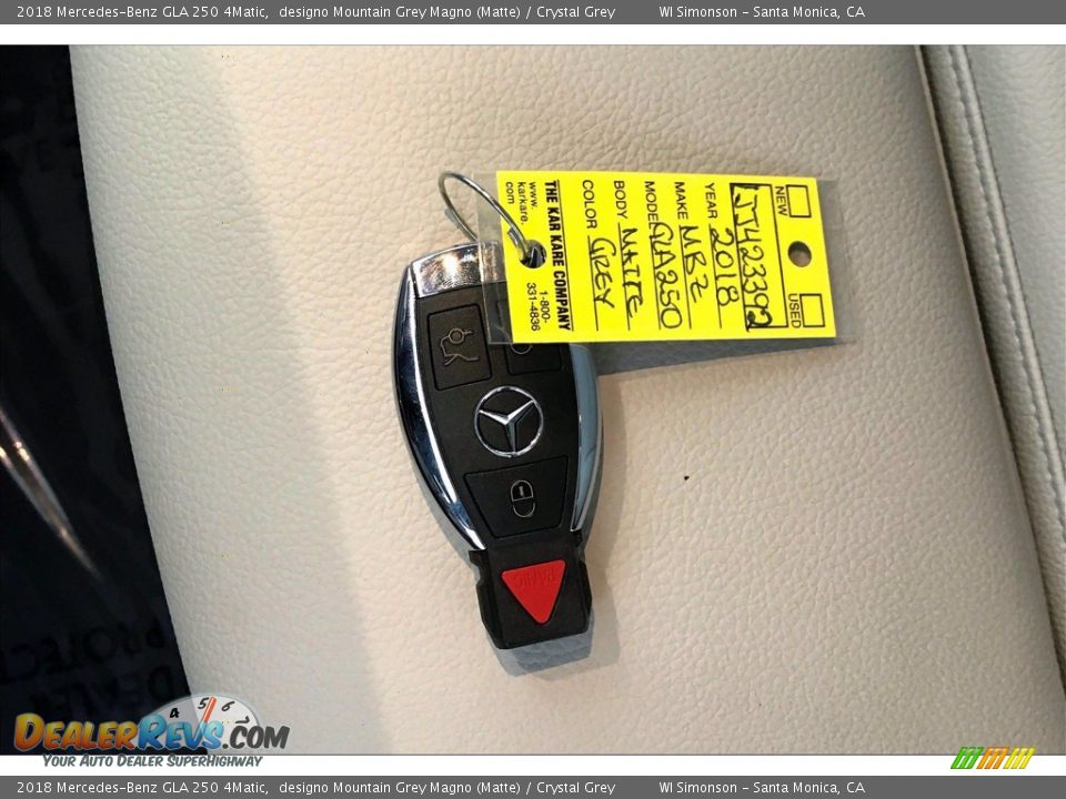 Keys of 2018 Mercedes-Benz GLA 250 4Matic Photo #11