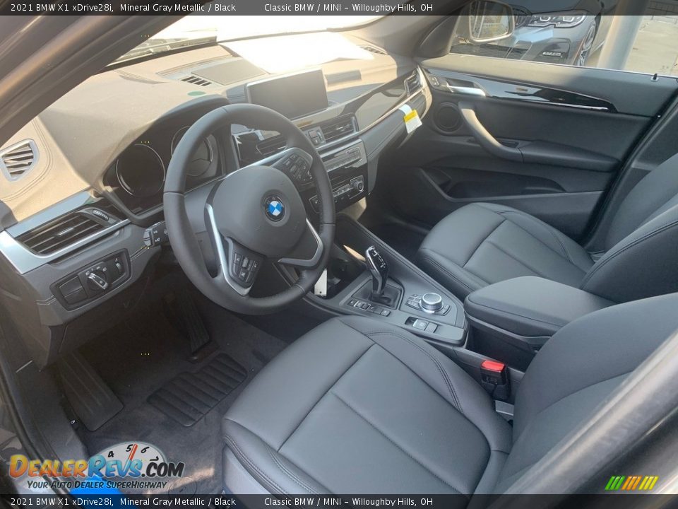 Black Interior - 2021 BMW X1 xDrive28i Photo #3