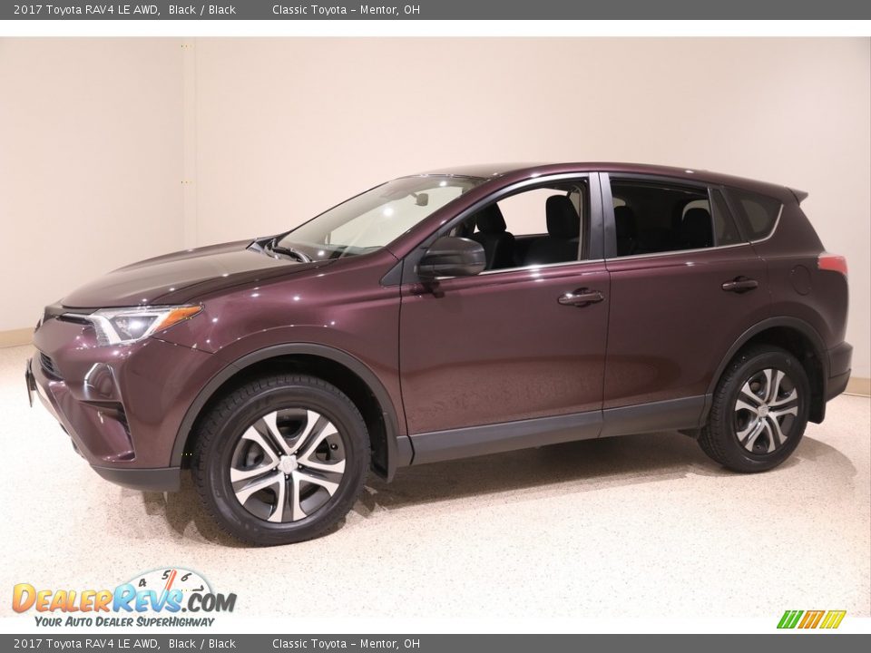 2017 Toyota RAV4 LE AWD Black / Black Photo #3
