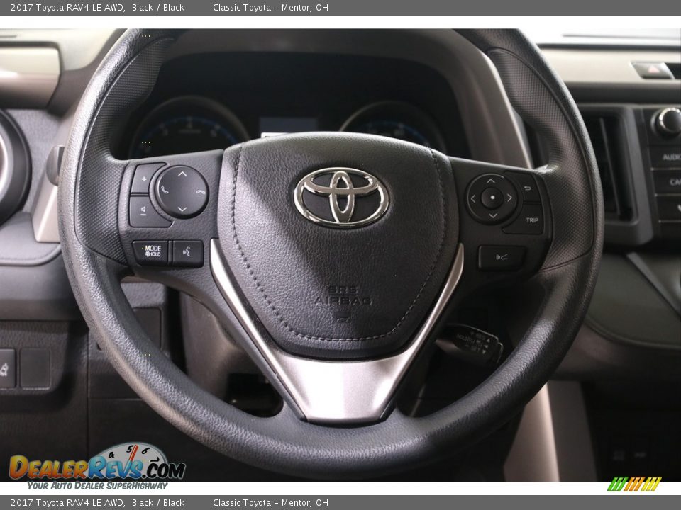 2017 Toyota RAV4 LE AWD Black / Black Photo #6