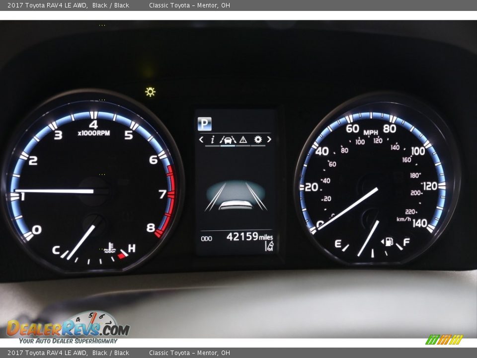 2017 Toyota RAV4 LE AWD Black / Black Photo #7