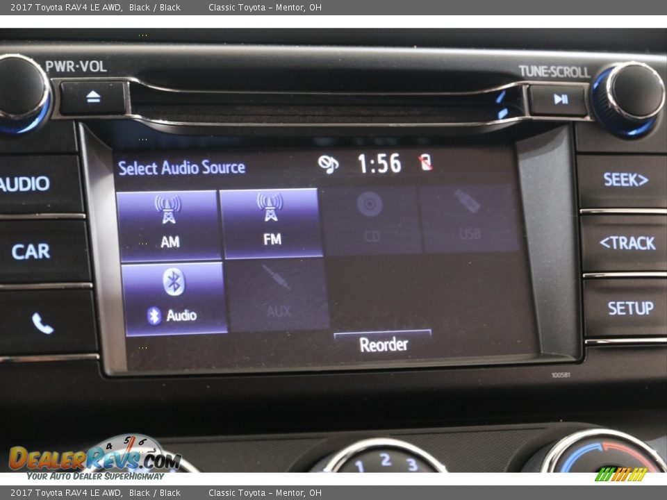 2017 Toyota RAV4 LE AWD Black / Black Photo #9