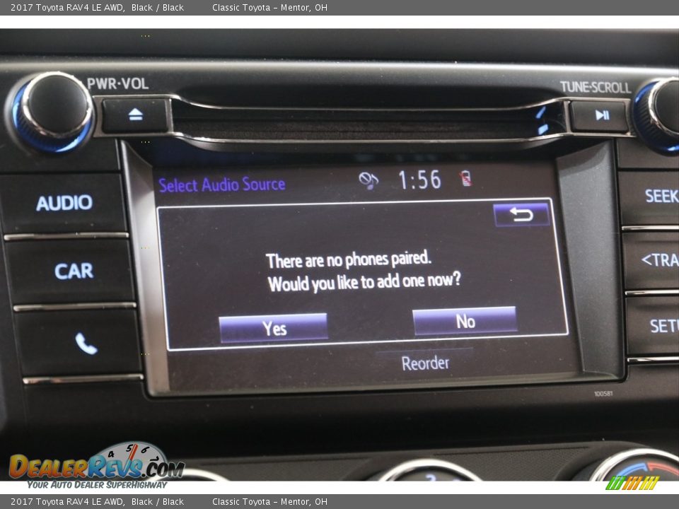 2017 Toyota RAV4 LE AWD Black / Black Photo #10