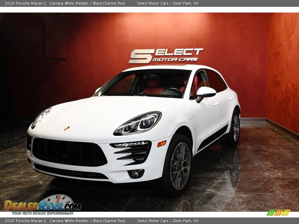 2016 Porsche Macan S Carrara White Metallic / Black/Garnet Red Photo #5