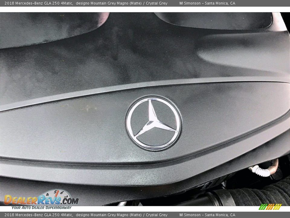 2018 Mercedes-Benz GLA 250 4Matic designo Mountain Grey Magno (Matte) / Crystal Grey Photo #31
