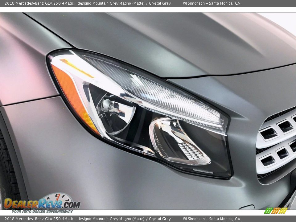 2018 Mercedes-Benz GLA 250 4Matic designo Mountain Grey Magno (Matte) / Crystal Grey Photo #32