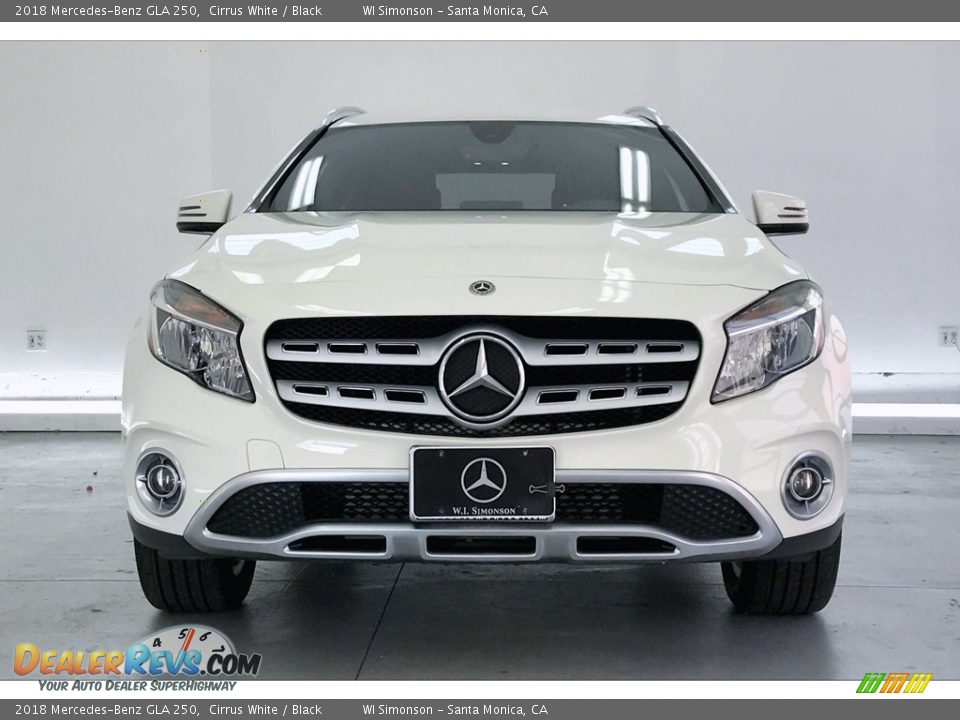 2018 Mercedes-Benz GLA 250 Cirrus White / Black Photo #2