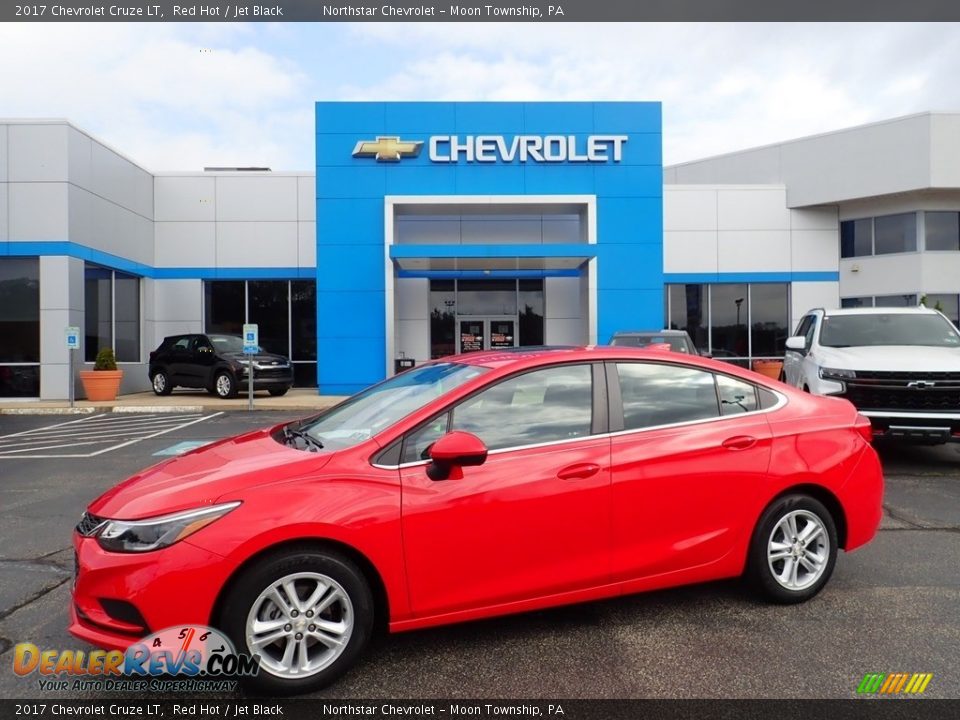 2017 Chevrolet Cruze LT Red Hot / Jet Black Photo #1