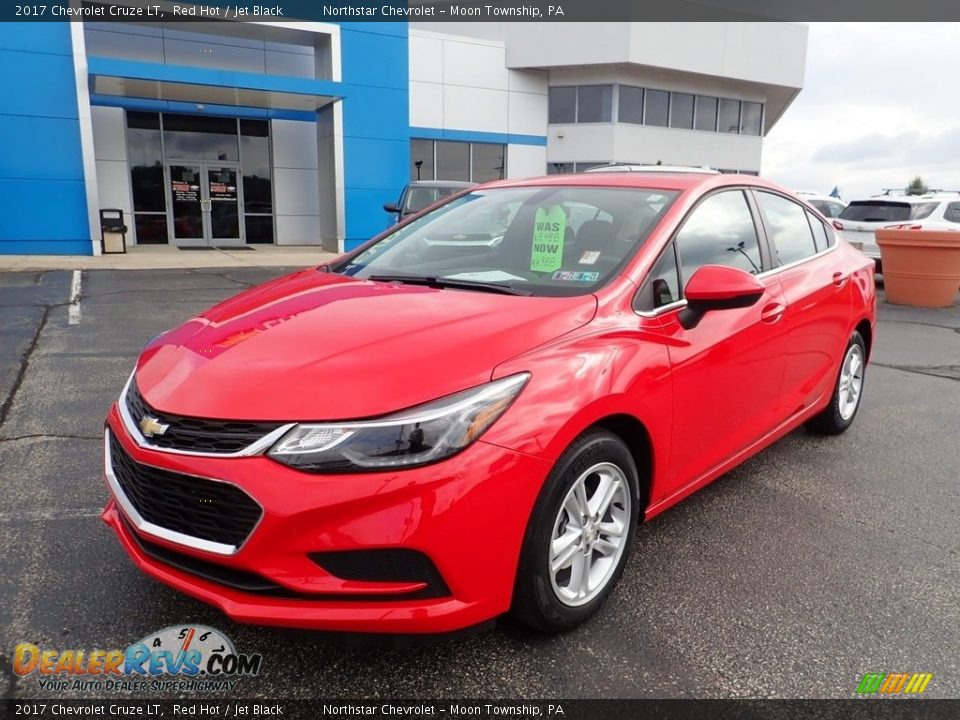 2017 Chevrolet Cruze LT Red Hot / Jet Black Photo #2