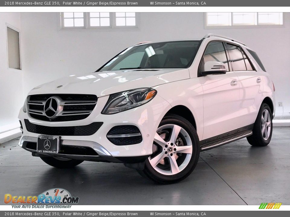 2018 Mercedes-Benz GLE 350 Polar White / Ginger Beige/Espresso Brown Photo #12