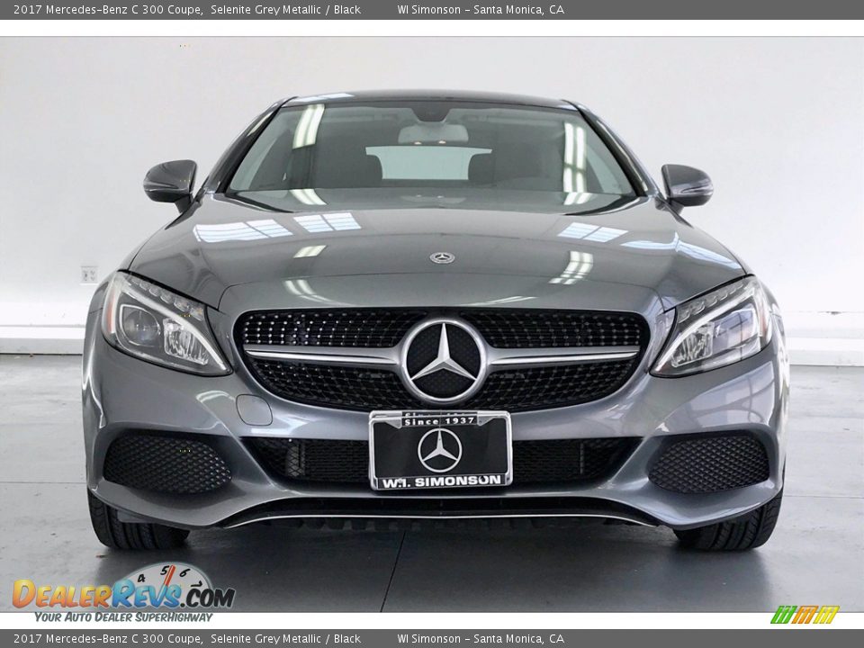 2017 Mercedes-Benz C 300 Coupe Selenite Grey Metallic / Black Photo #2