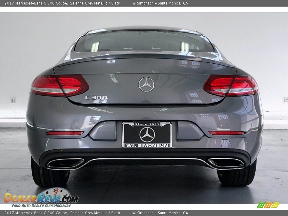 2017 Mercedes-Benz C 300 Coupe Selenite Grey Metallic / Black Photo #3