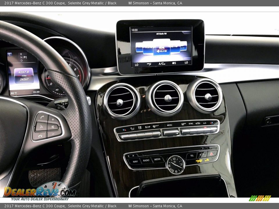 2017 Mercedes-Benz C 300 Coupe Selenite Grey Metallic / Black Photo #5