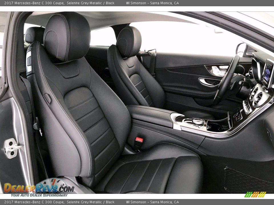 2017 Mercedes-Benz C 300 Coupe Selenite Grey Metallic / Black Photo #6