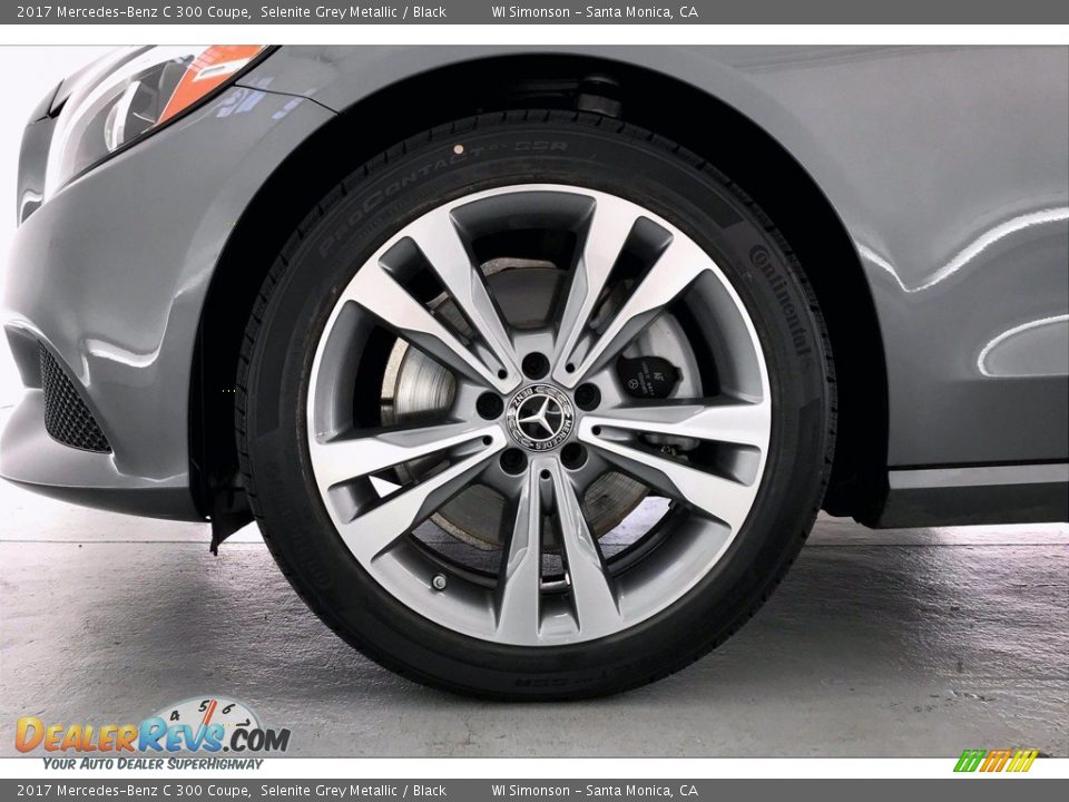 2017 Mercedes-Benz C 300 Coupe Selenite Grey Metallic / Black Photo #8