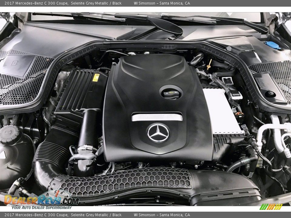 2017 Mercedes-Benz C 300 Coupe Selenite Grey Metallic / Black Photo #9