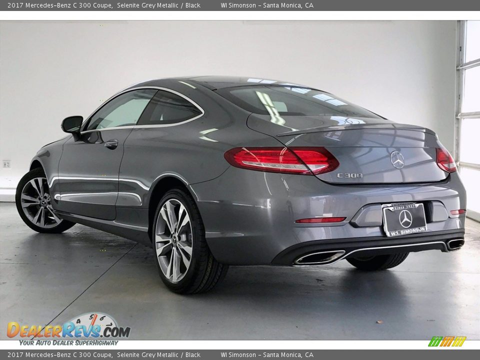 2017 Mercedes-Benz C 300 Coupe Selenite Grey Metallic / Black Photo #10