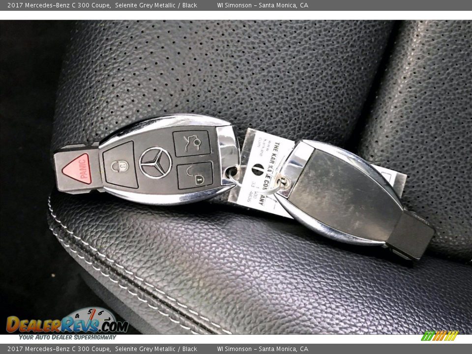2017 Mercedes-Benz C 300 Coupe Selenite Grey Metallic / Black Photo #11