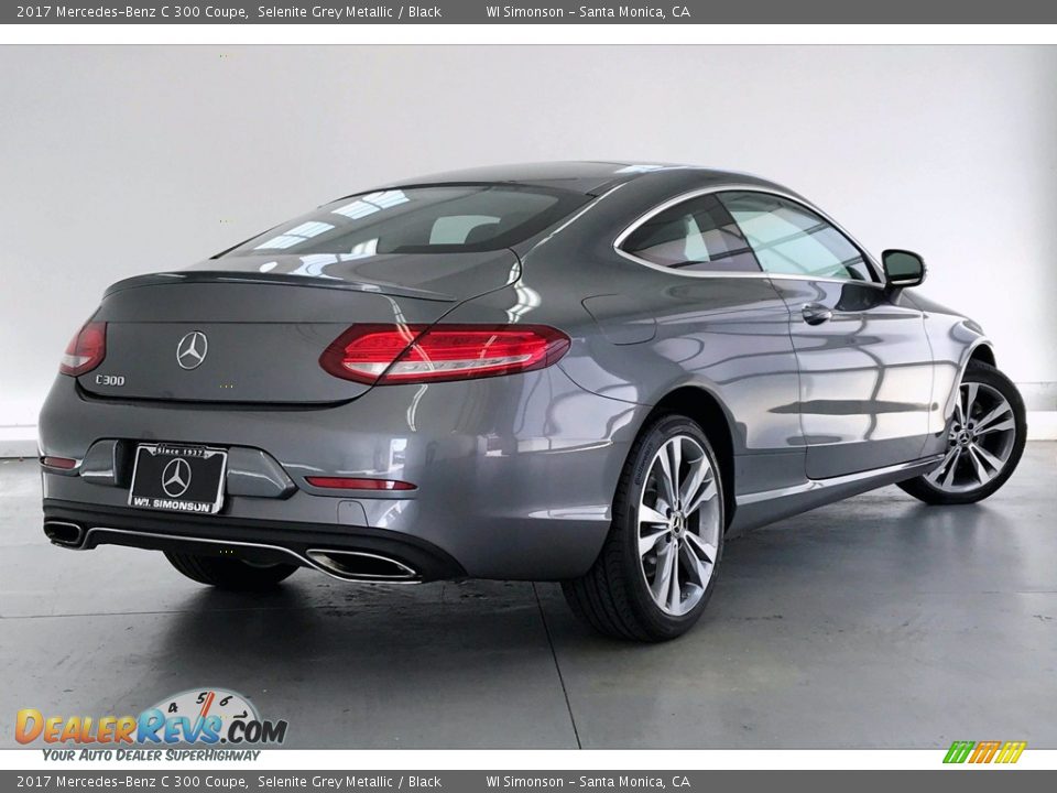 2017 Mercedes-Benz C 300 Coupe Selenite Grey Metallic / Black Photo #16