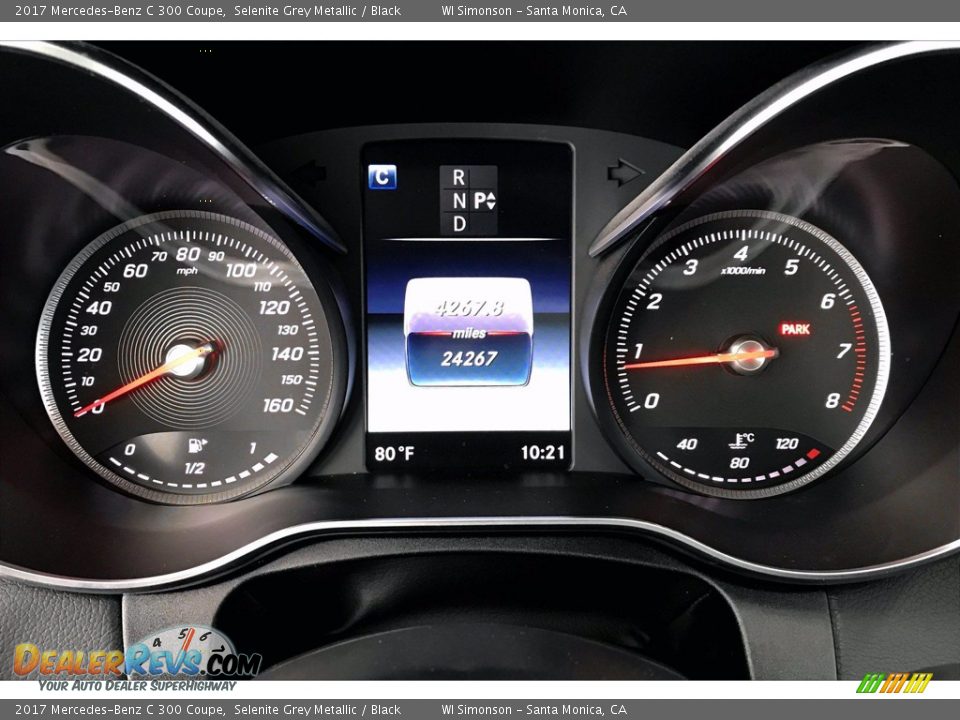 2017 Mercedes-Benz C 300 Coupe Selenite Grey Metallic / Black Photo #20