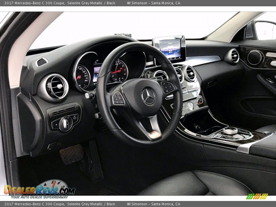 2017 Mercedes-Benz C 300 Coupe Selenite Grey Metallic / Black Photo #22