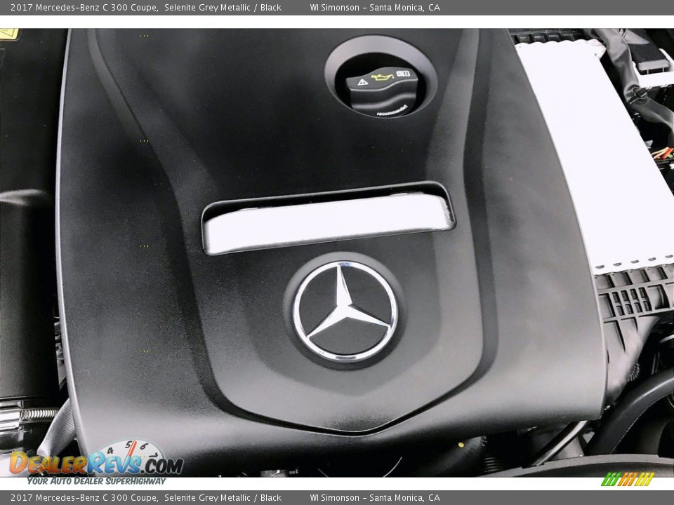 2017 Mercedes-Benz C 300 Coupe Selenite Grey Metallic / Black Photo #31
