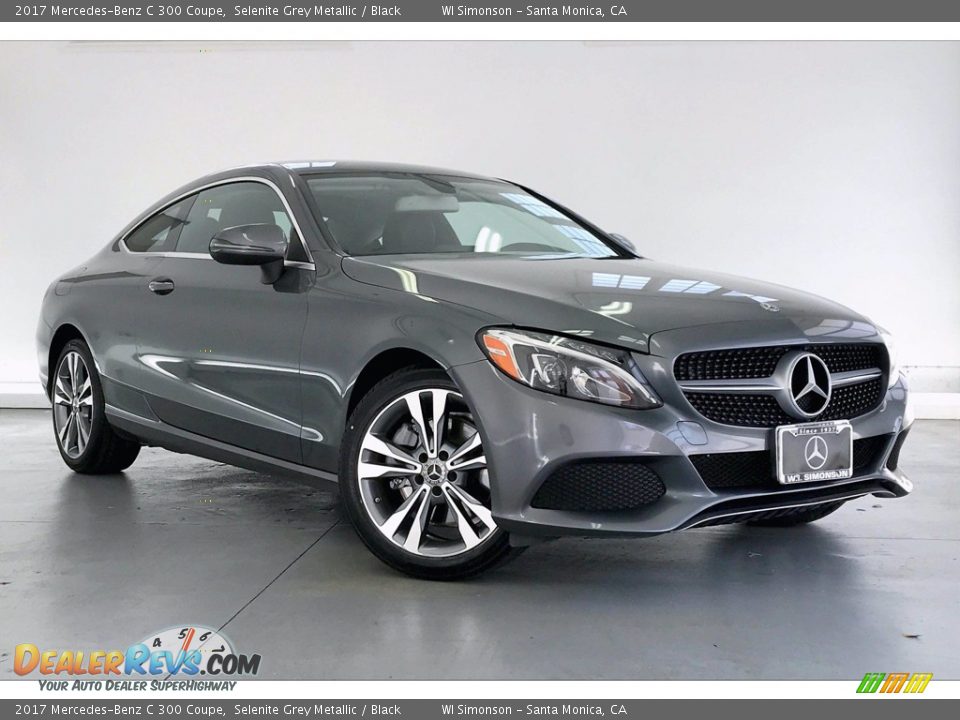 2017 Mercedes-Benz C 300 Coupe Selenite Grey Metallic / Black Photo #34