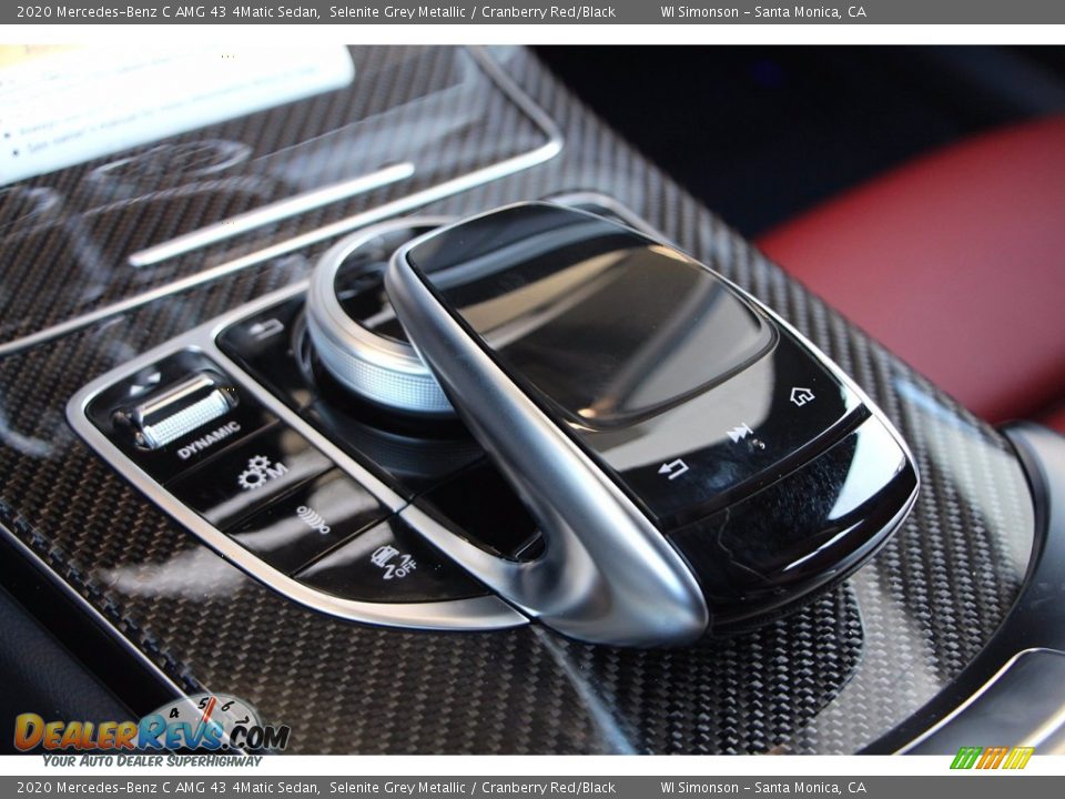 2020 Mercedes-Benz C AMG 43 4Matic Sedan Selenite Grey Metallic / Cranberry Red/Black Photo #14