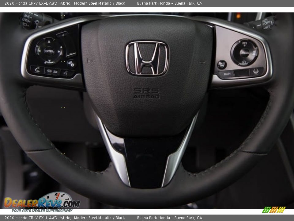 2020 Honda CR-V EX-L AWD Hybrid Modern Steel Metallic / Black Photo #17