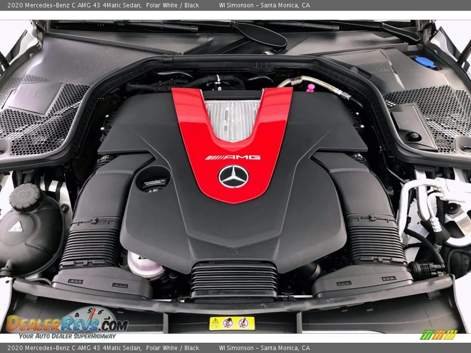 2020 Mercedes-Benz C AMG 43 4Matic Sedan Polar White / Black Photo #8
