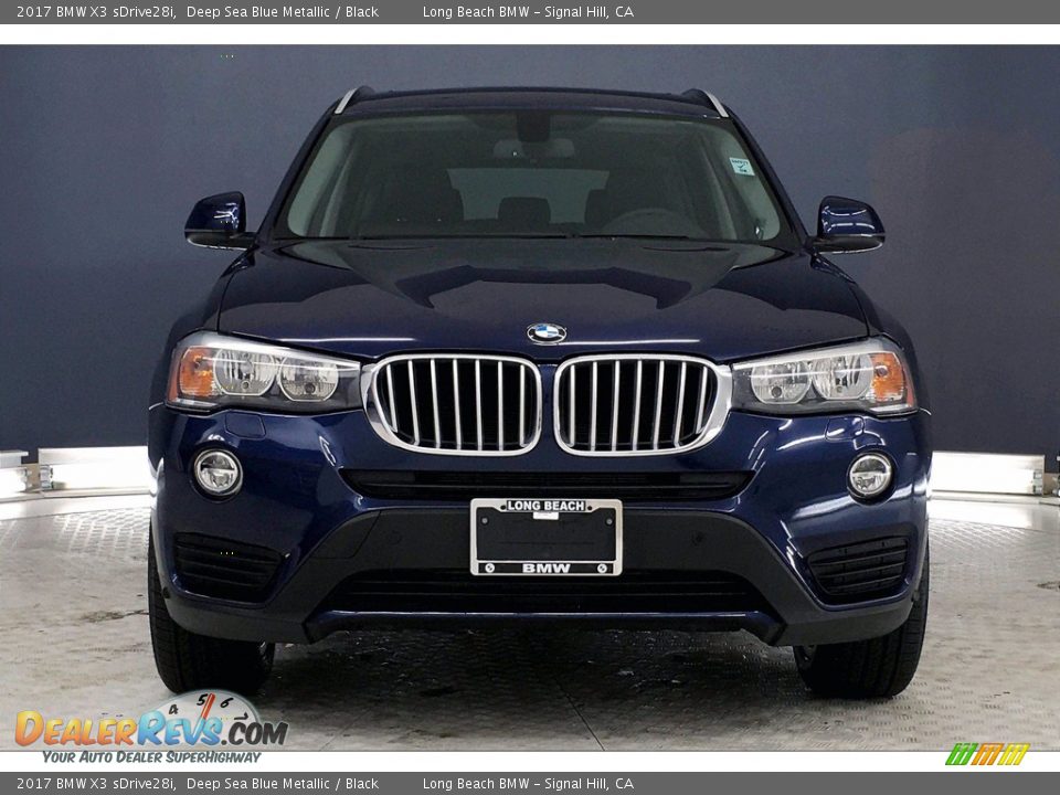 2017 BMW X3 sDrive28i Deep Sea Blue Metallic / Black Photo #2