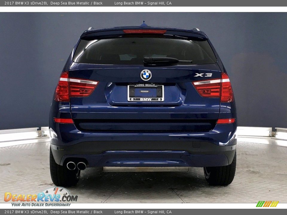 2017 BMW X3 sDrive28i Deep Sea Blue Metallic / Black Photo #3