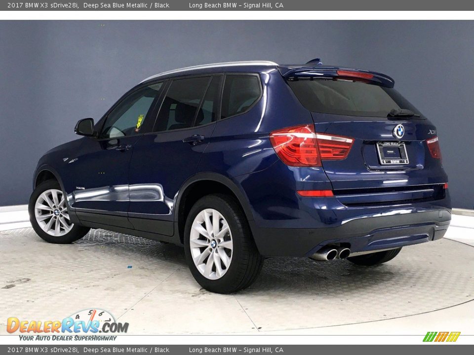 2017 BMW X3 sDrive28i Deep Sea Blue Metallic / Black Photo #10