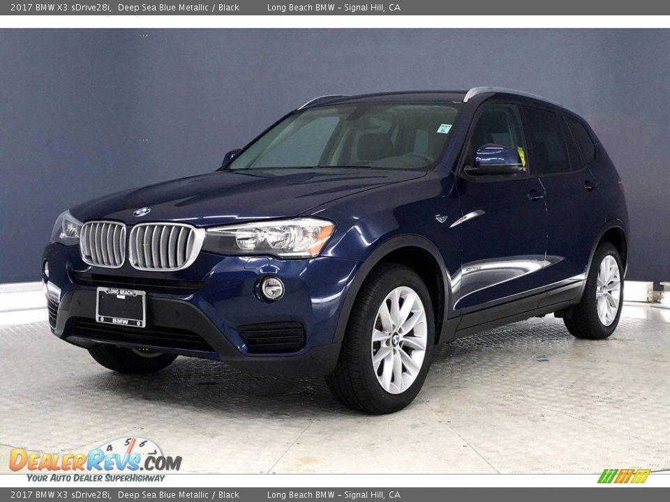 2017 BMW X3 sDrive28i Deep Sea Blue Metallic / Black Photo #12