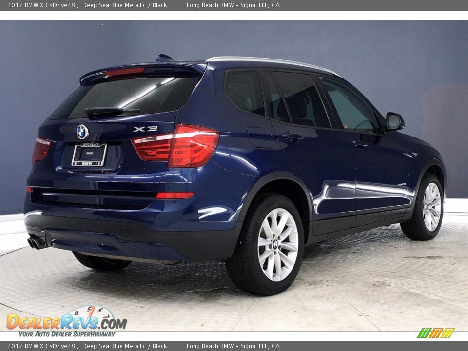 2017 BMW X3 sDrive28i Deep Sea Blue Metallic / Black Photo #13